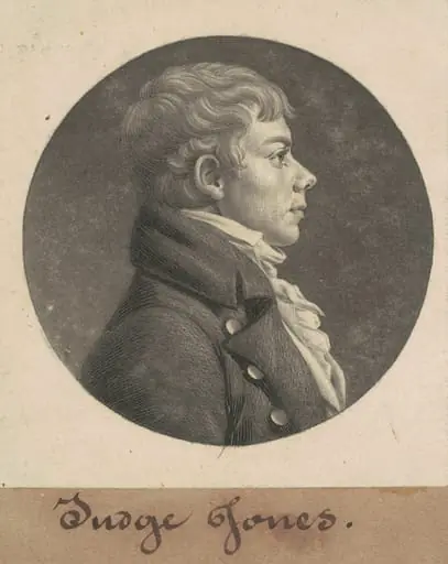 Walter Jones, by Charles Balthazar Julien Févret de Saint-Mémin