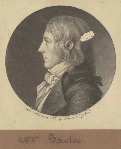 William Bache, by Charles Balthazar Julien Févret de Saint-Mémin