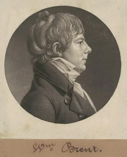 William Brent, by Charles Balthazar Julien Févret de Saint-Mémin