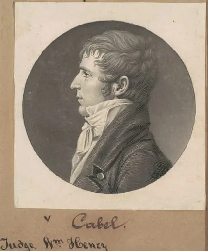 William H. Cabell, by Charles Balthazar Julien Févret de Saint-Mémin