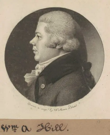 William Henry Hill, by Charles Balthazar Julien Févret de Saint-Mémin