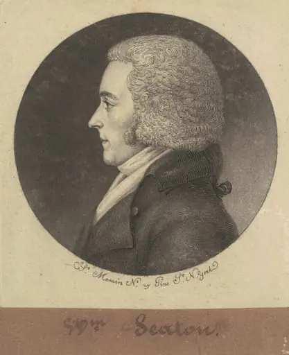 William Seton, by Charles Balthazar Julien Févret de Saint-Mémin