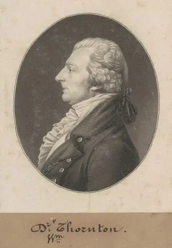 William Thornton, by Charles Balthazar Julien Févret de Saint-Mémin