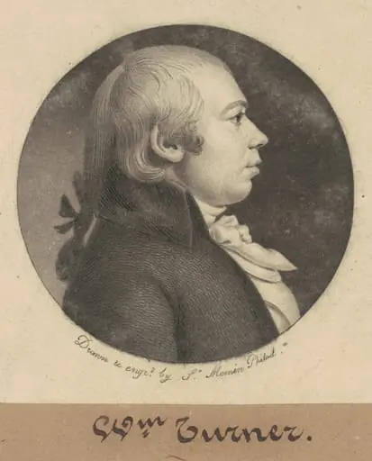 William Turner, by Charles Balthazar Julien Févret de Saint-Mémin