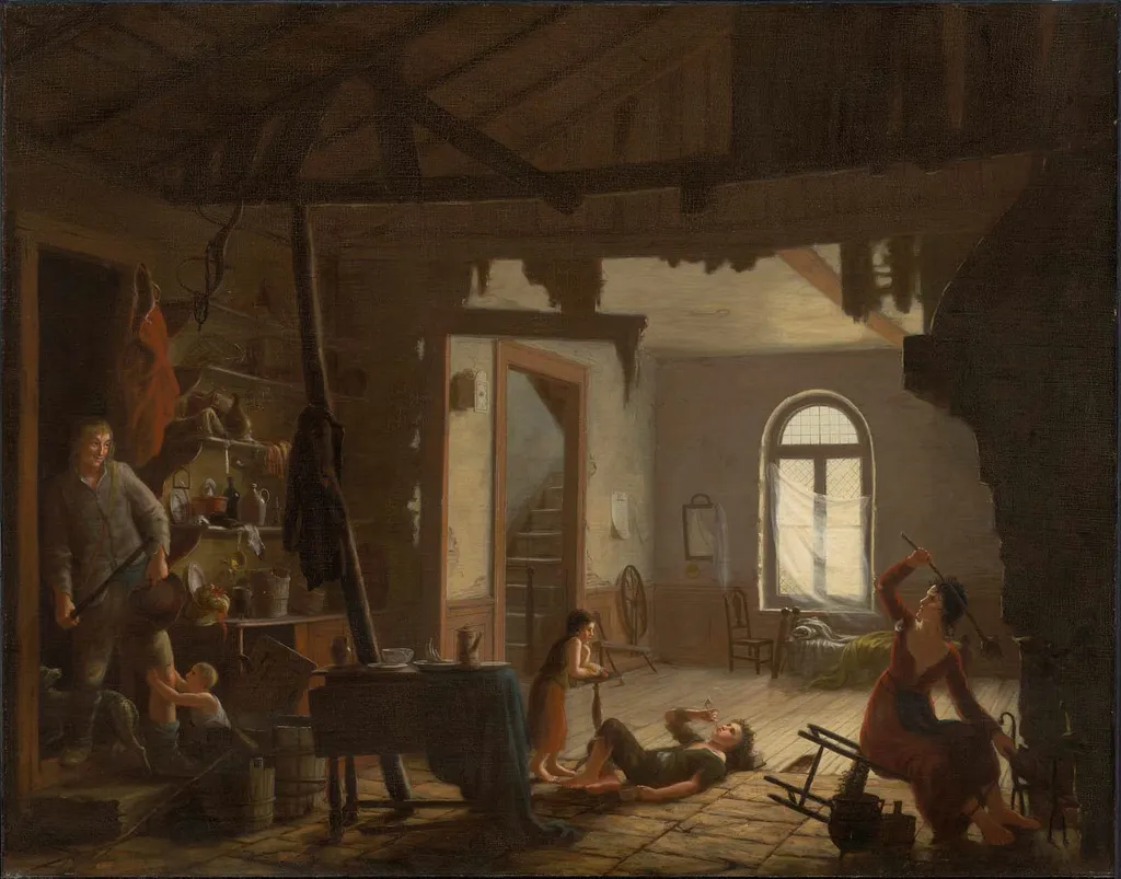 Rip van Winkle Returning from a Morning Lounge, by Charles Bird King, oil, 1825