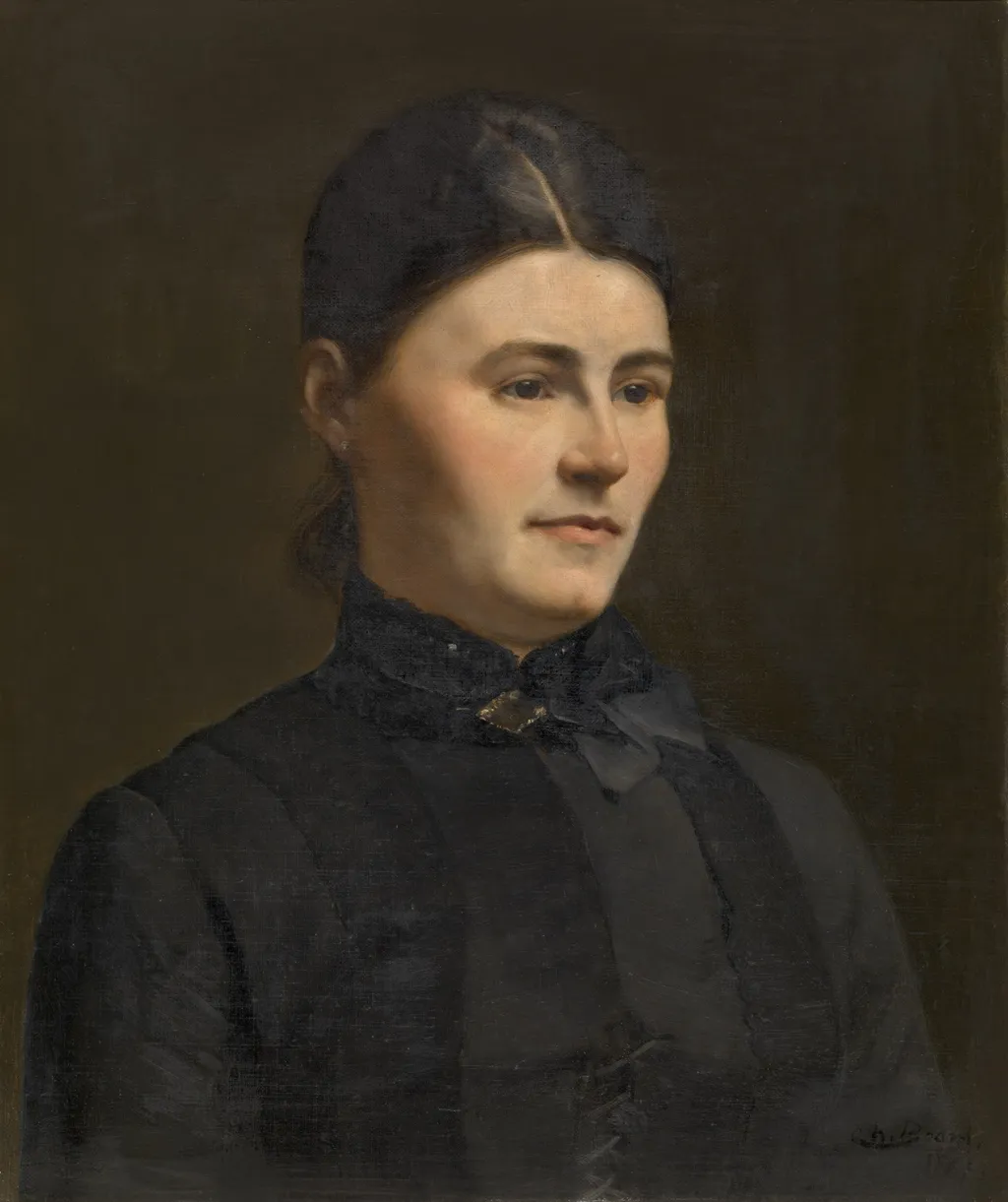 Portrait of a Woman, by Charles Boom, oil, 1894