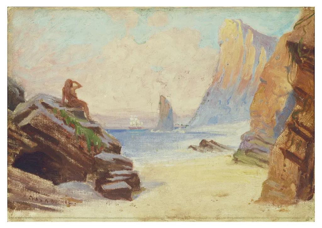The Setting for the Last Scene of <i>The Tempest</i> by William Shakespeare, by Charles Buchel, paint, 1904