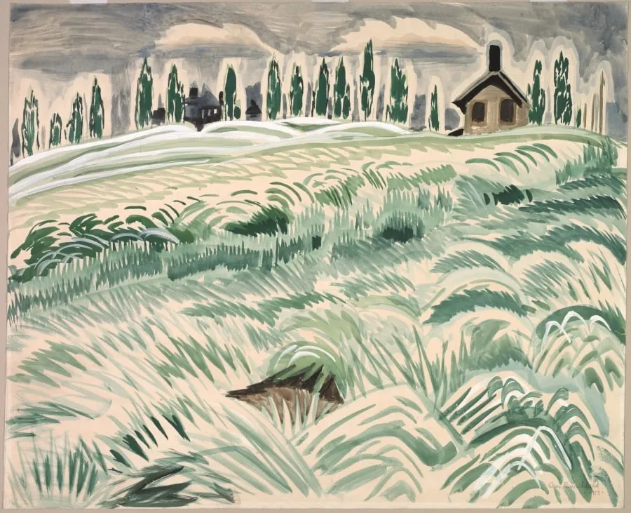 Hillside, by Charles Burchfield, 24
