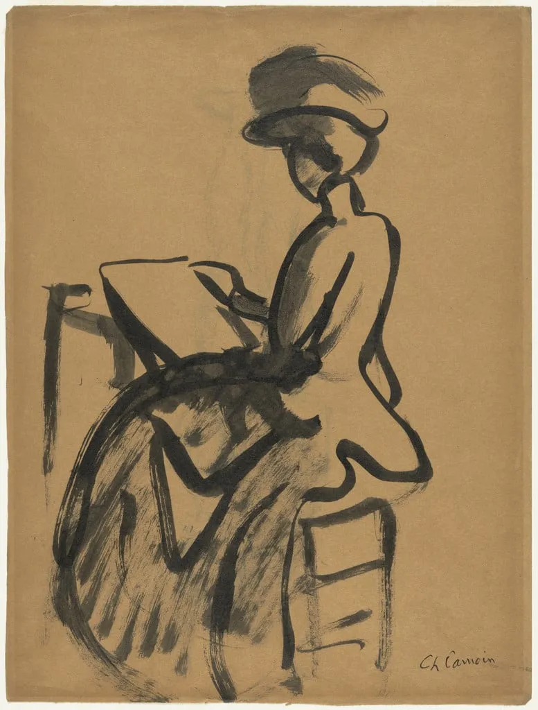 Untitled, by Charles Camoin, ink, 1910