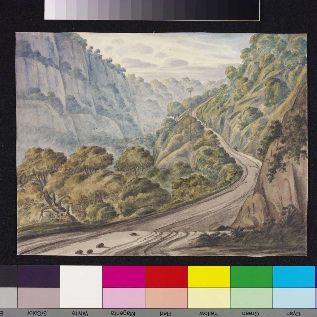 Bhore Ghaut, by Charles Chambers, paint, 1823
