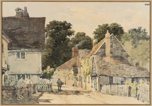 Cottages and Road, by Charles Claude Pyne