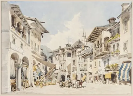 Duomo D'Ossola, Piedmont, by Charles Claude Pyne
