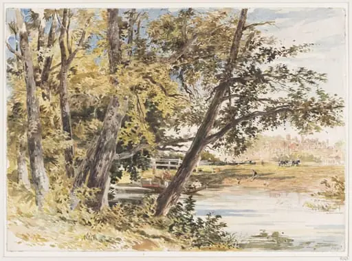 Eashing, near Godalming, by Charles Claude Pyne