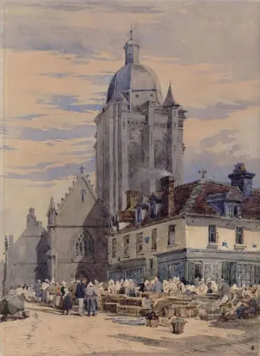 Street View, Mortagne, Normandy, by Charles Claude Pyne
