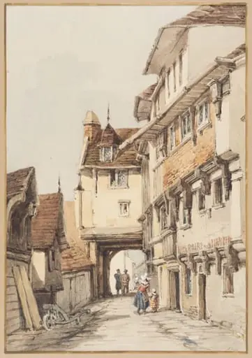 Timber Houses, Normandy, by Charles Claude Pyne