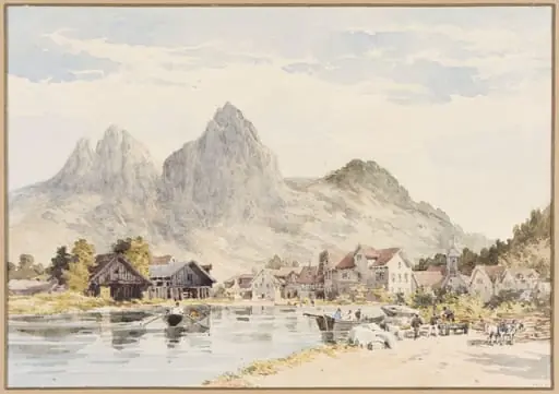 View Near Brunnen, by Charles Claude Pyne