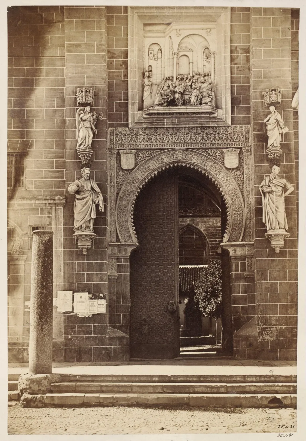 Cathedral Moorish Door (or door of Pardon), Seville, by Charles Clifford, photographic, 1862