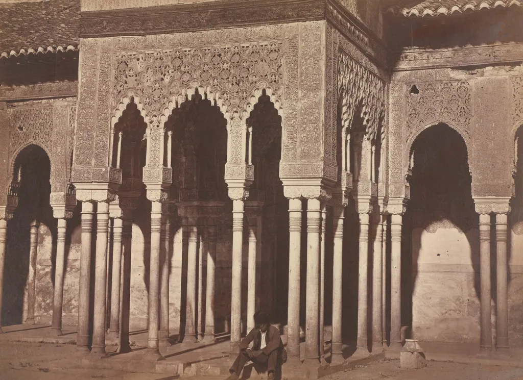 Courtyard, Alhambra, by Charles Clifford, 1858