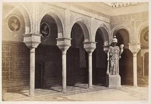 Courtyard, Casa de Pilatos, Seville, by Charles Clifford