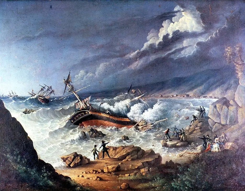 El naufragio del 'Arethusa', by Charles Clotsworthy Wood Taylor