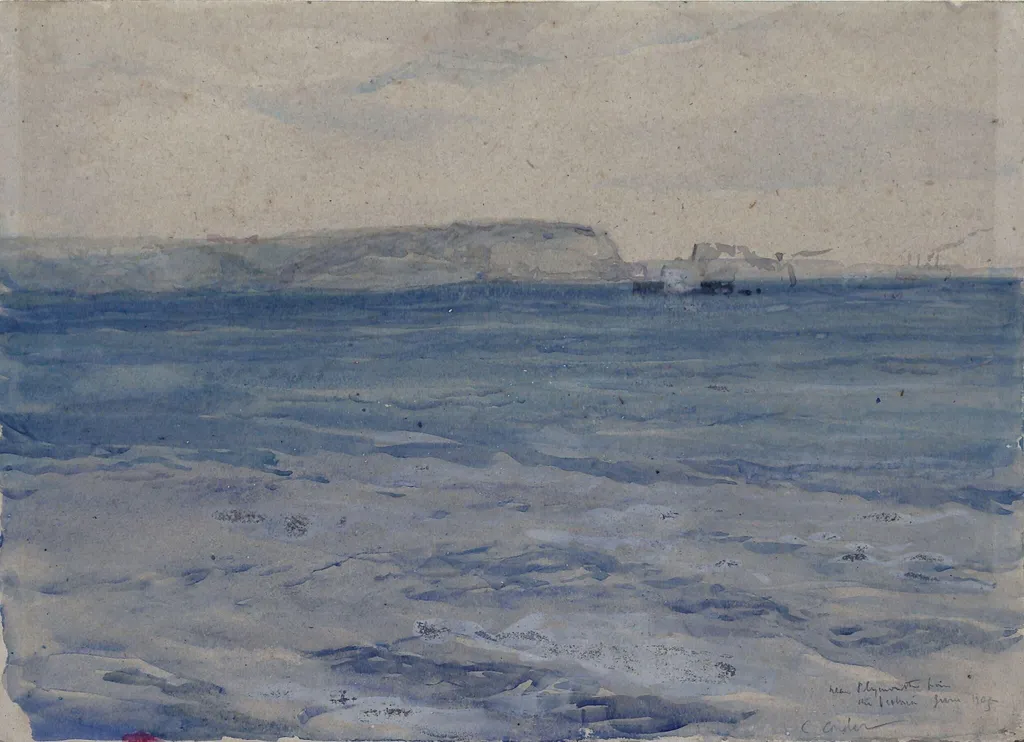 The Blue Waters of Plymouth, by Charles Conder, watercolor, 1905