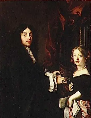 Charles Couperin and the second daughter of Claude Lefebvre, by Claude Lefèbvre