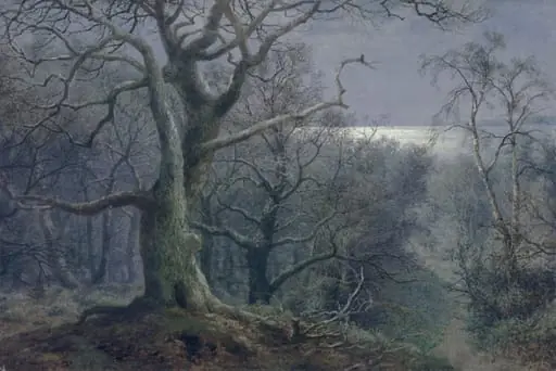 Moonlight scene near Falmouth, by Charles Davidson