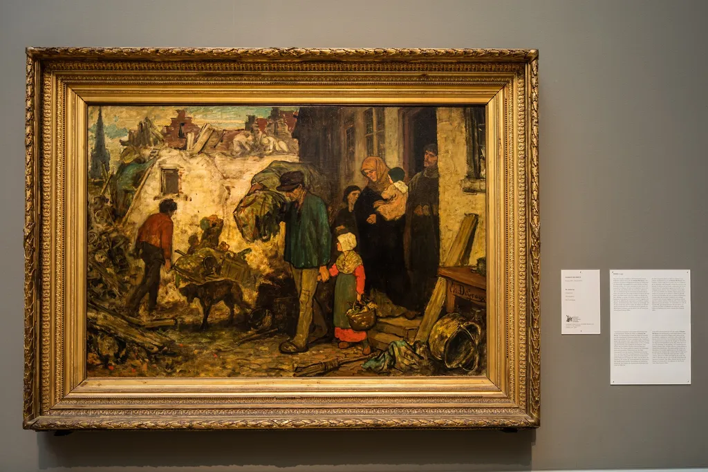 The expulsion, by Charles de Groux, oil, 1850