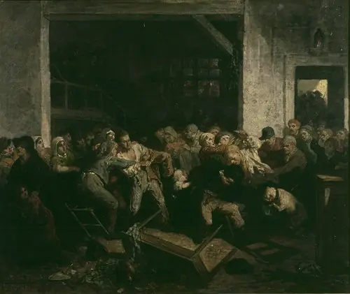The fight, by Charles de Groux