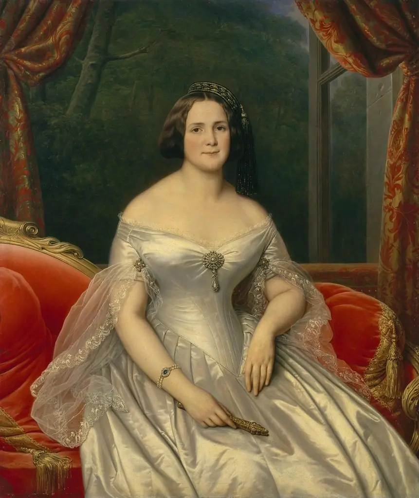 Portrait of Anna Benardaki, by Charles de Steuben
