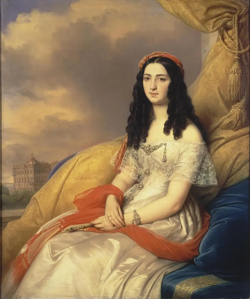 Portrait of Countess d'Ash, by Charles de Steuben