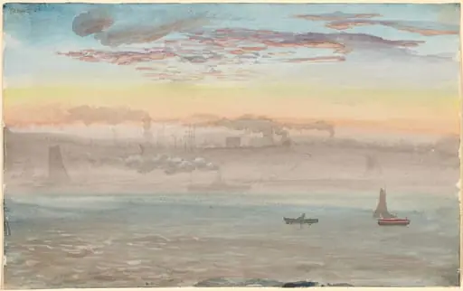 East River, Sunrise, by Charles de Wolf Brownell
