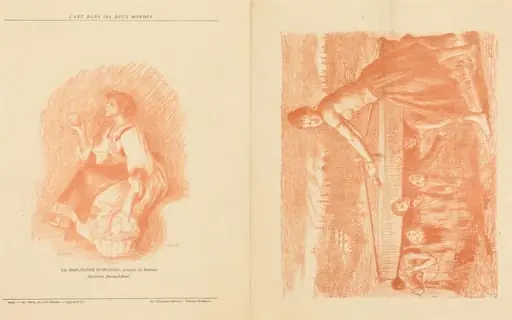 La Meule; Jeune premier! [recto], by Charles Decaux