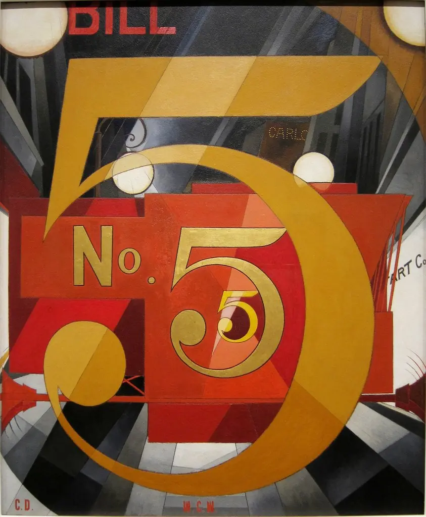 I Saw the Figure 5 in Gold, by Charles Demuth