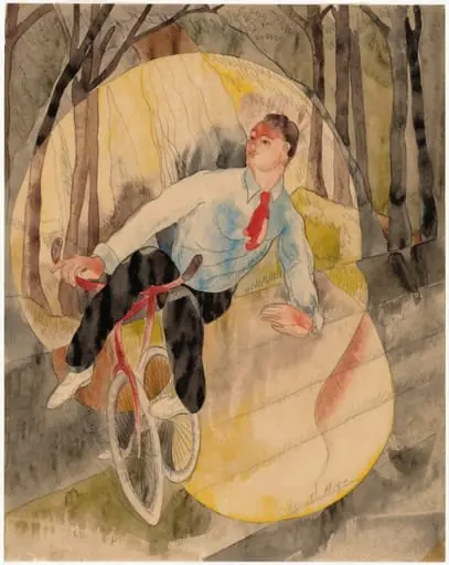 In Vaudeville, the Bicycle Rider, by Charles Demuth, 1919