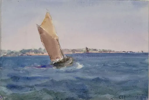 A Breezy Day, by Charles Edward Holloway