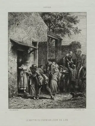 Le Matin du premier jour de l'an, by Charles-Émile Jacque