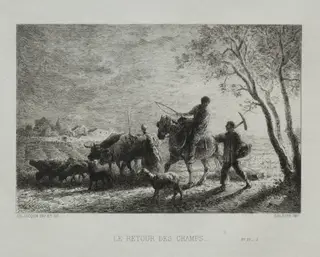 Return from the Fields, by Charles-Émile Jacque