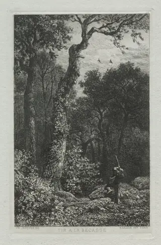 Shooting the Woodcock, by Charles-Émile Jacque