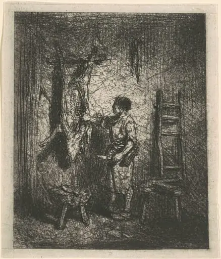 The Pig Butcher, by Charles Émile Jacque