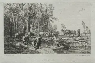 Winter, by Charles-Émile Jacque
