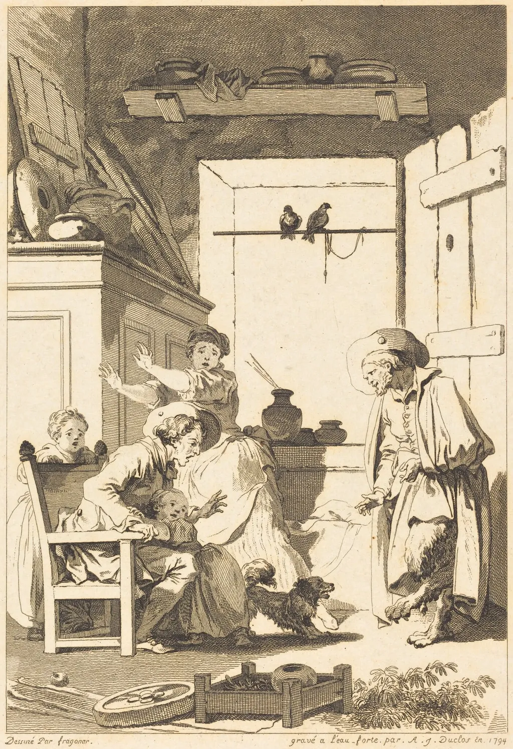 Belphegor, by Charles Emmanuel Patas, ink, 1794
