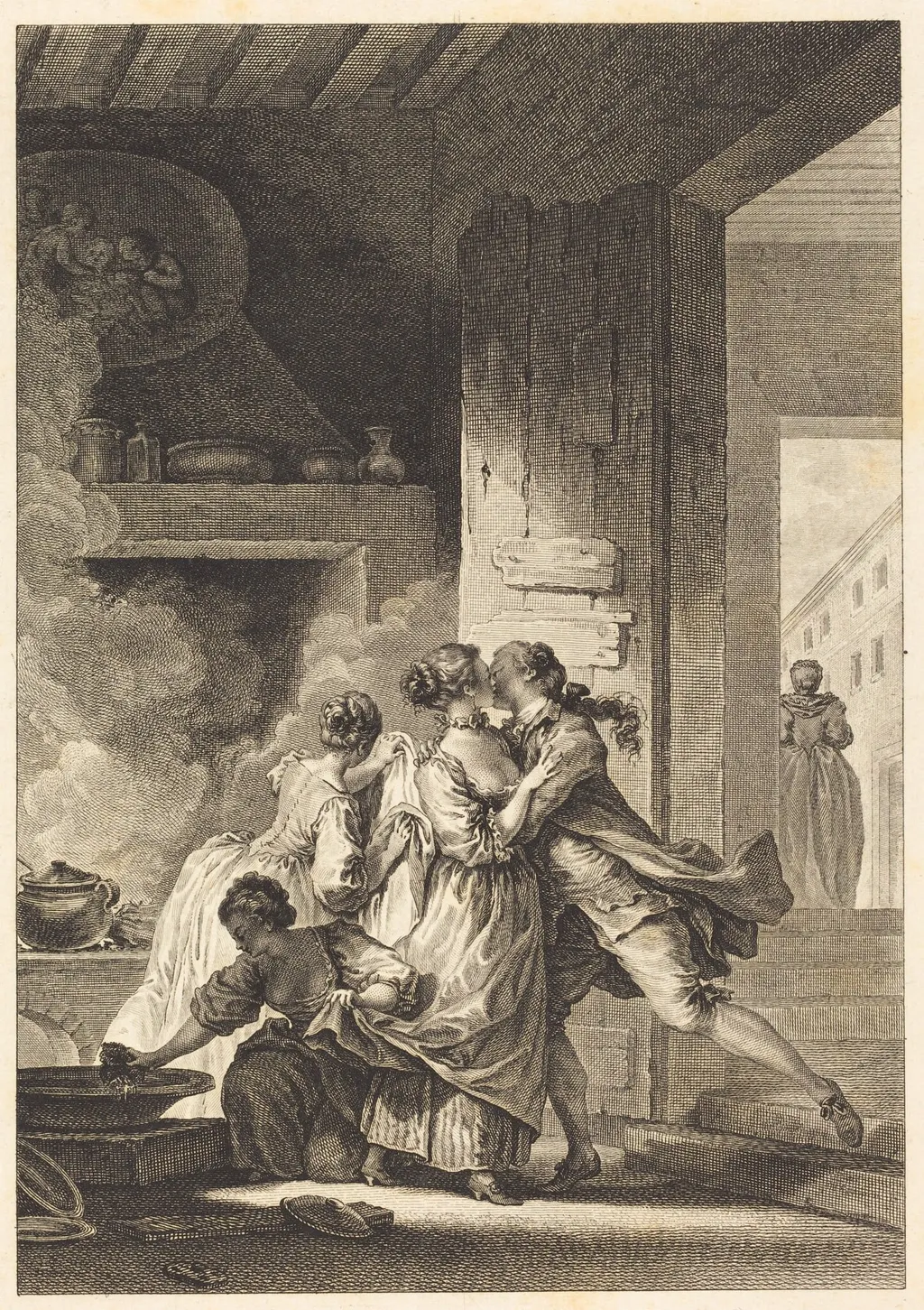 On ne s'avise jamais de tout, by Charles Emmanuel Patas, ink, 1773