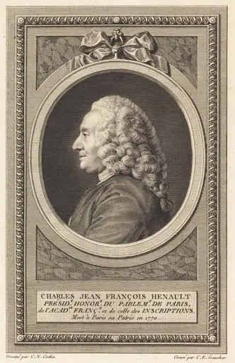 Charles Jean Francois Henault, by Charles-Etienne Gaucher