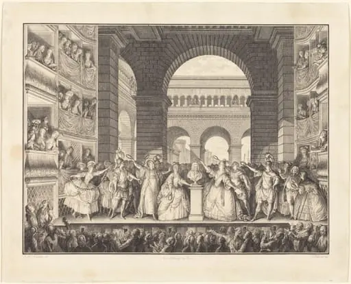 Couronnement de Voltaire (The Crowning of Voltaire), by Charles-Etienne Gaucher