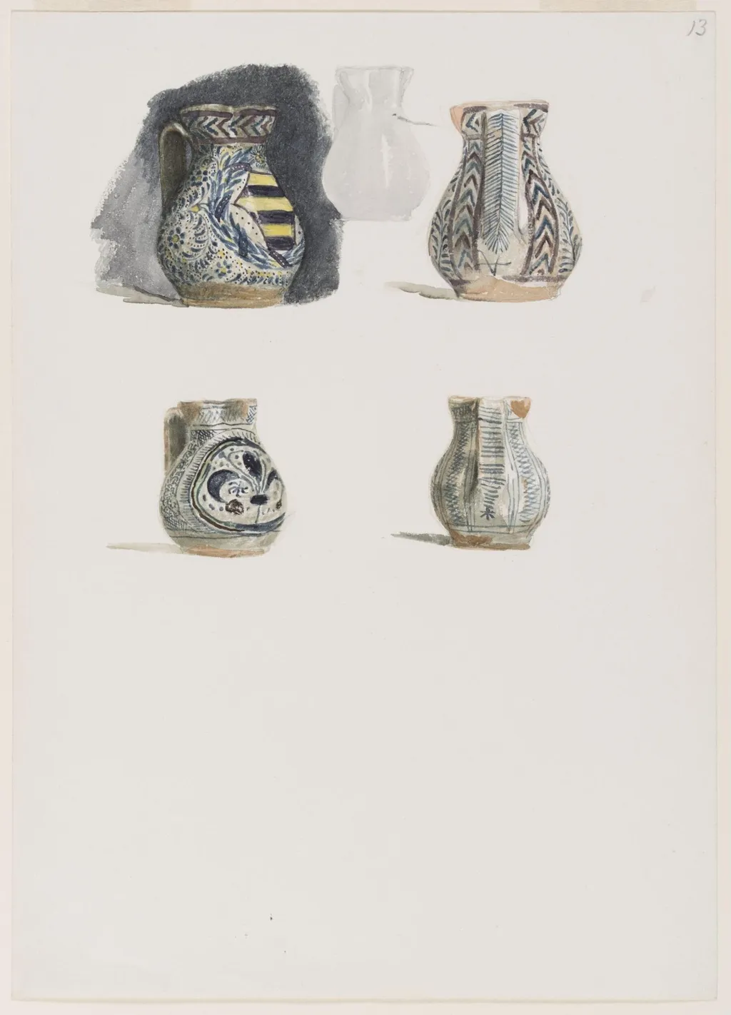 Italian Maiolica, by Charles Fairfax Murray, watercolor, 1884