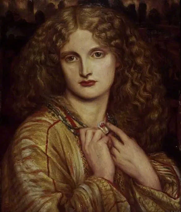 The flaming heart, after Rossetti, by Charles Fairfax Murray