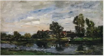 A Landscape, by Charles François Daubigny