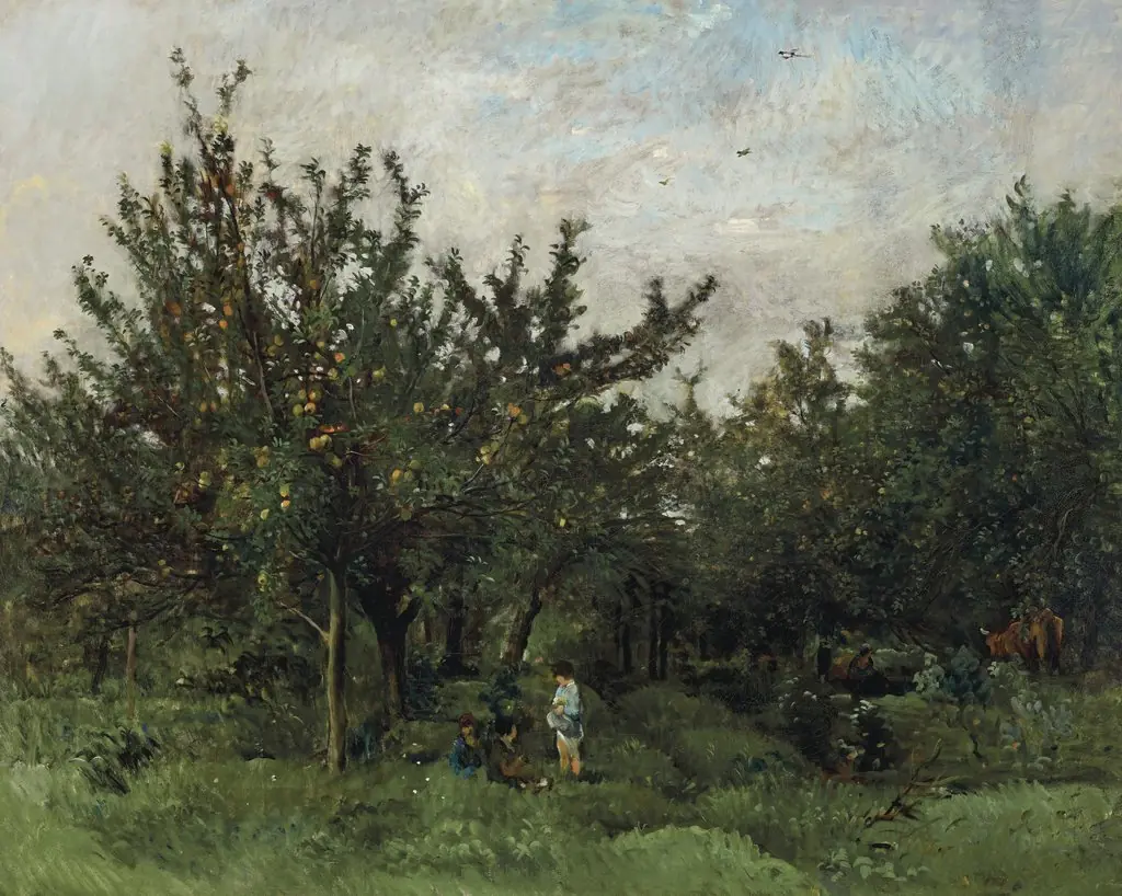 An Apple Orchard, by Charles François Daubigny