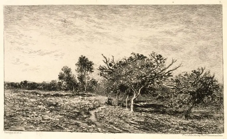 Apple Trees at Auvers, by Charles François Daubigny